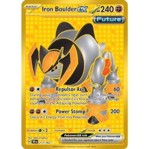 Iron Boulder ex (217) Hyper Rare Holofoil - Single
