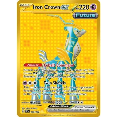 Iron Crown ex (216) Hyper Rare Holofoil - Single