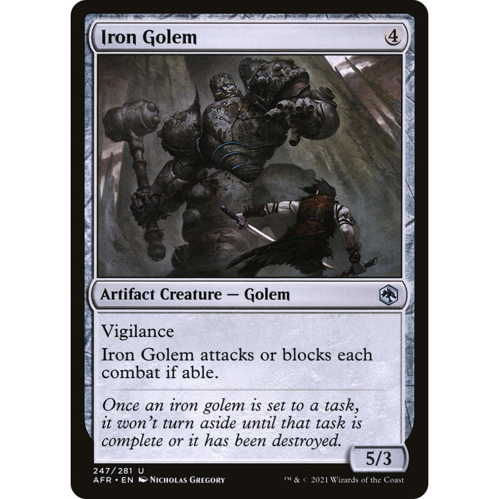 Iron Golem (AFR-247) Foil - Single