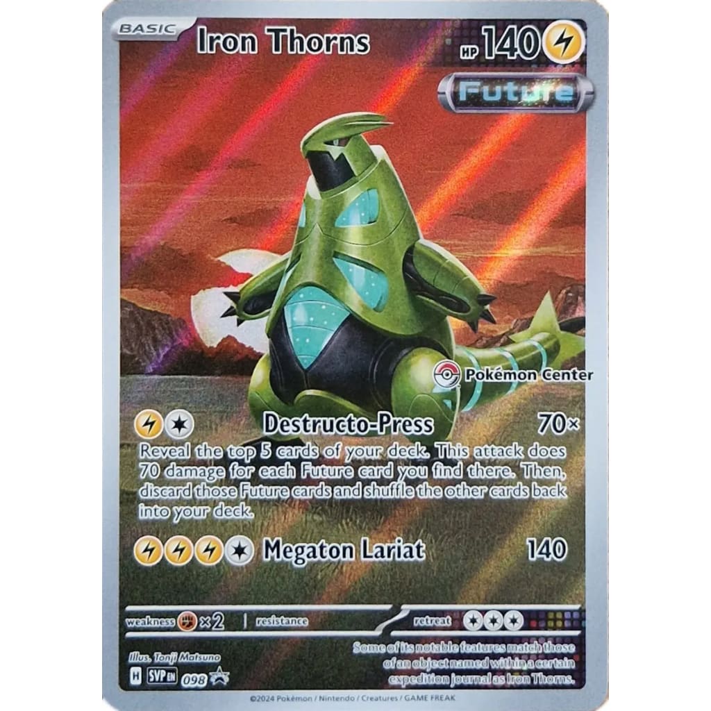 Iron Thorns - 098 (Pokemon Center) (98) Promo Holofoil