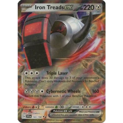 Iron Treads ex - 143/198 (143) Double Rare Holofoil - Single
