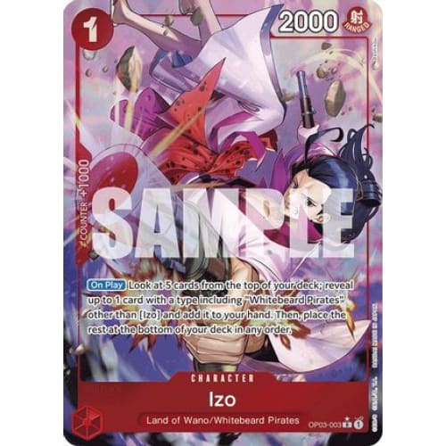 Izo (OP03-003) (Alternate Art) OP03-003 R Premium Booster