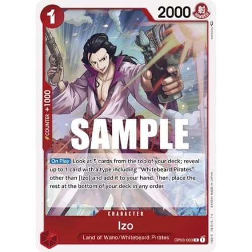 Izo OP03-003 R Pillars of Strength Foil - Single