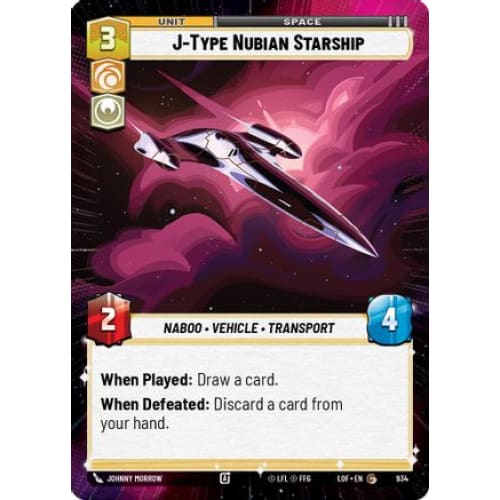 J-Type Nubian Starship (Hyperspace Foil) (934) Foil - Single