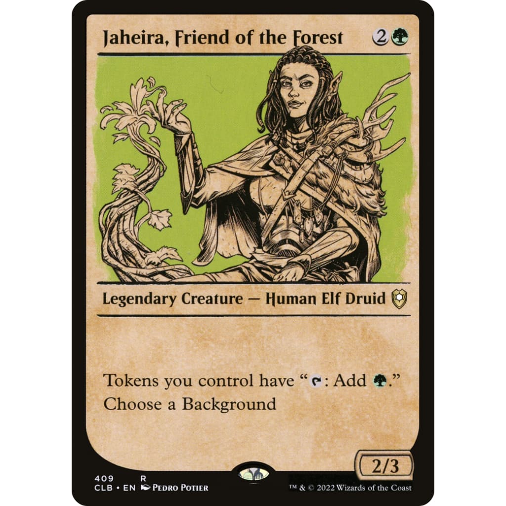 Jaheira Friend of the Forest (CLB-409): (Showcase) - Single