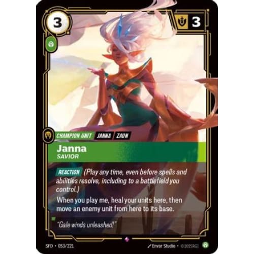 Janna - Savior (053/221) - Spiritforged Foil - Single