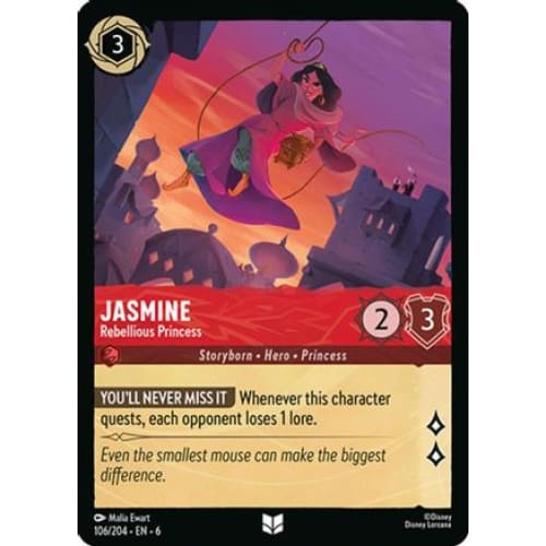 Jasmine - Rebellious Princess (106/204) - Azurite Sea