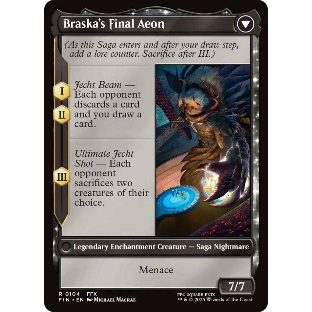 Jecht Reluctant Guardian // Braska’s Final Aeon (FIN-104):