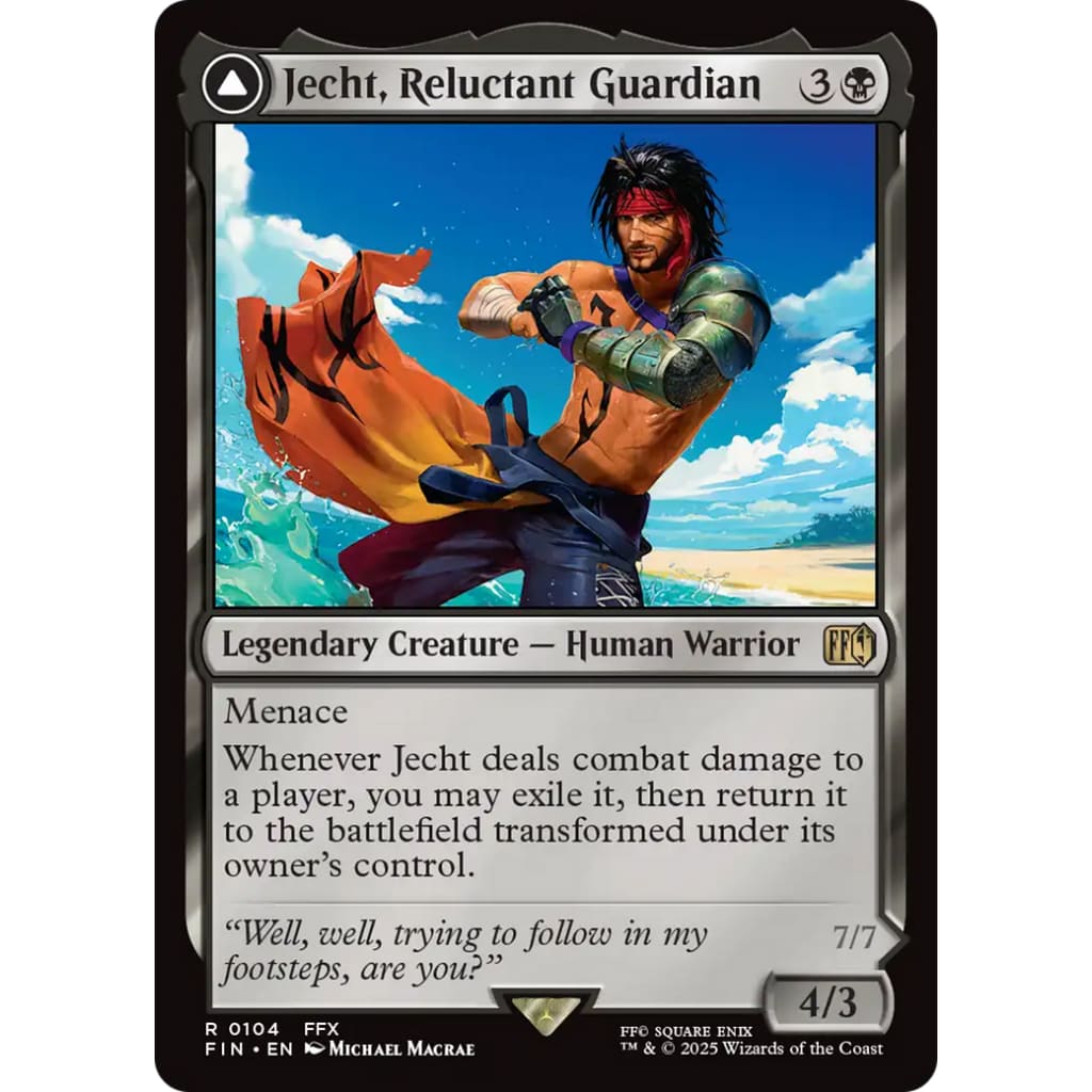 Jecht Reluctant Guardian // Braska’s Final Aeon (FIN-104):