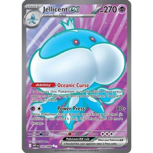 Jellicent ex - 160/086 (160) Ultra Rare Holofoil - Single