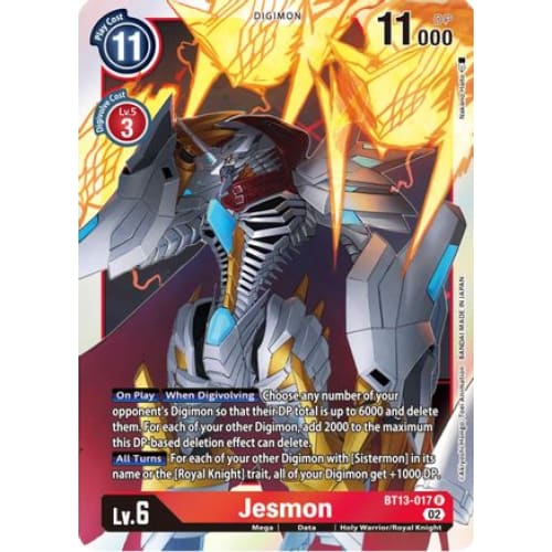 Jesmon - BT13-017 - Rare Foil - Single