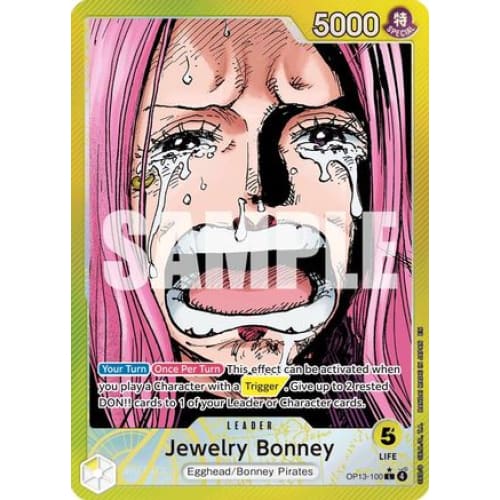 Jewelry Bonney (100) (Alternate Art) OP13-100 L Carrying