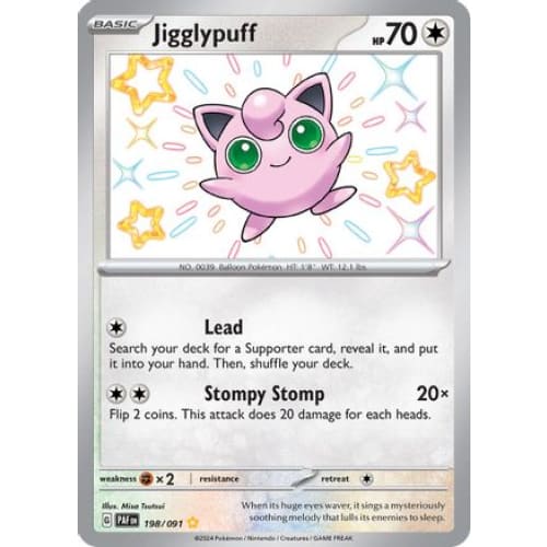 Jigglypuff (198) Shiny Rare Holofoil - Single