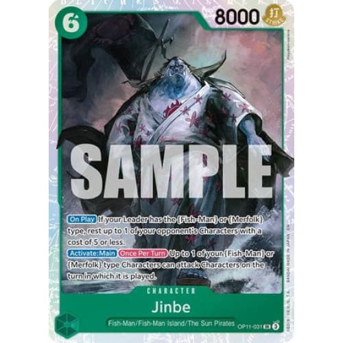 Jinbe (031) OP11-031 SR A Fist of Divine Speed Foil - Single