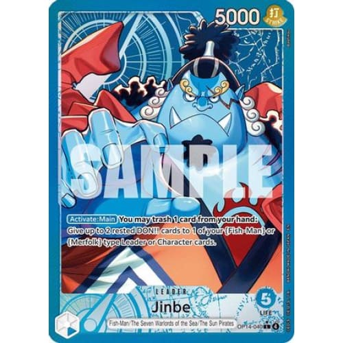 Jinbe - OP14-040 (Alternate Art) L The Azure Sea’s Seven