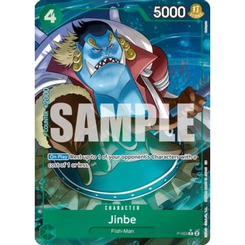 Jinbe - P-063 (Alternate Art) PR Premium Booster -The Best-