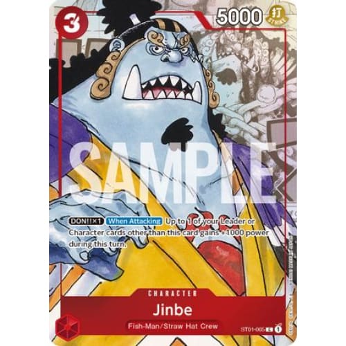 Jinbe - ST01-005 (Alternate Art) PR One Piece Promotion