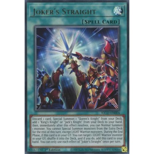 Joker’s Straight (KICO-EN004) Ultra Rare 1st Edition