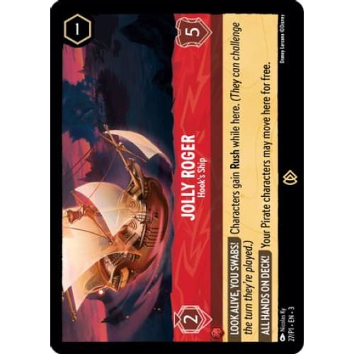 Jolly Roger - Hook’s Ship (27) - Disney Lorcana Promo Cards