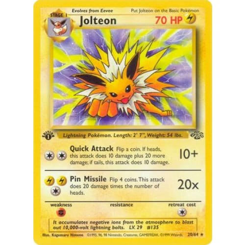 Jolteon (020/064) Rare Classic Unlimited - Single