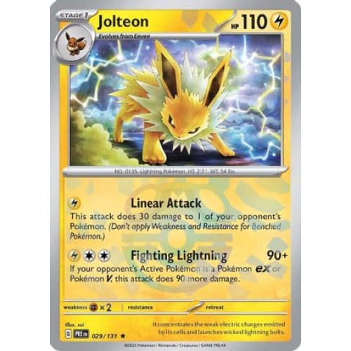 Jolteon (Master Ball Pattern) (29) Rare Classic Holofoil