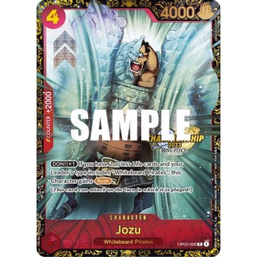Jozu (Championship 2023) OP02-008 PR One Piece Promotion