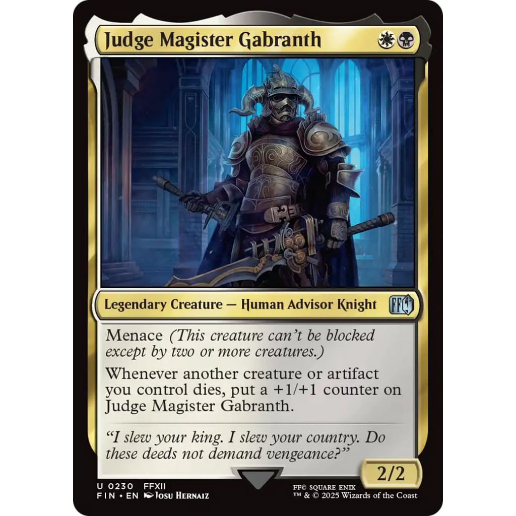 Judge Magister Gabranth (FIN-230) - Single