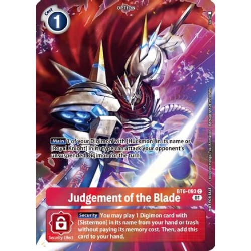 Judgement of the Blade (Premium Deck Set) (BT6-093 C)