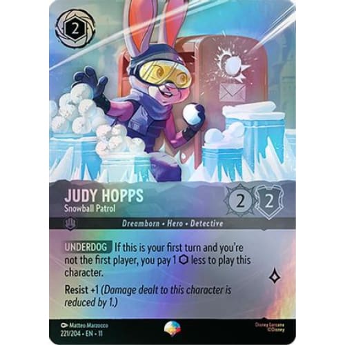 Judy Hopps - Snowball Patrol (Epic) (221/204) - Winterspell