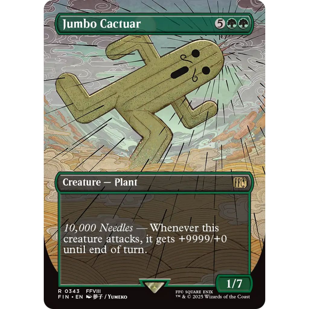 Jumbo Cactuar (Borderless) (FIN-343) Foil - Single