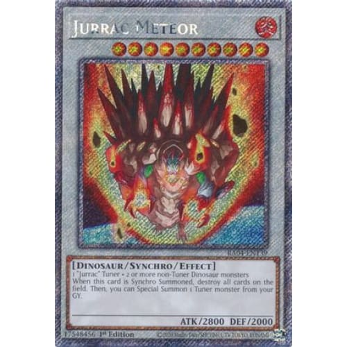 Jurrac Meteor (Platinum Secret Rare) - RA04-EN139 Platinum