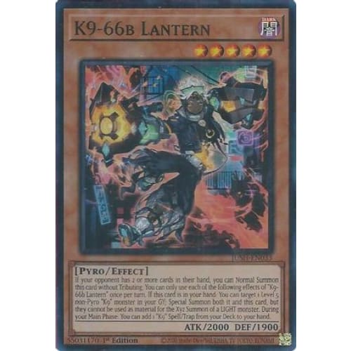 K9-66b Lantern - JUSH-EN033 Super Rare 1st Edition - Single