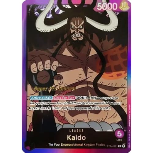 Kaido (001) ST04-001 L Super Pre-Release Starter Deck 4: