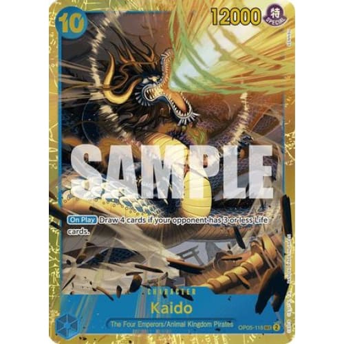 Kaido (OP05-118) (Reprint) OP05-118 SEC Premium Booster