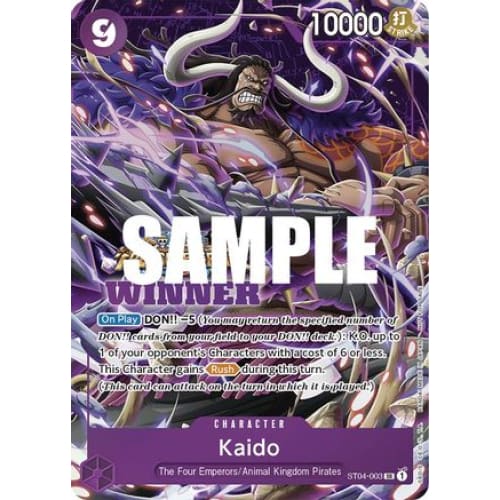 Kaido (Winner Pack Vol. 5) ST04-003 SR One Piece Promotion