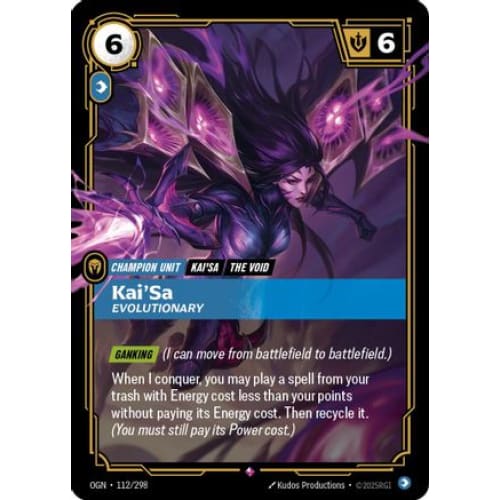 Kai’Sa - Evolutionary (112/298) - Origins Foil - Single