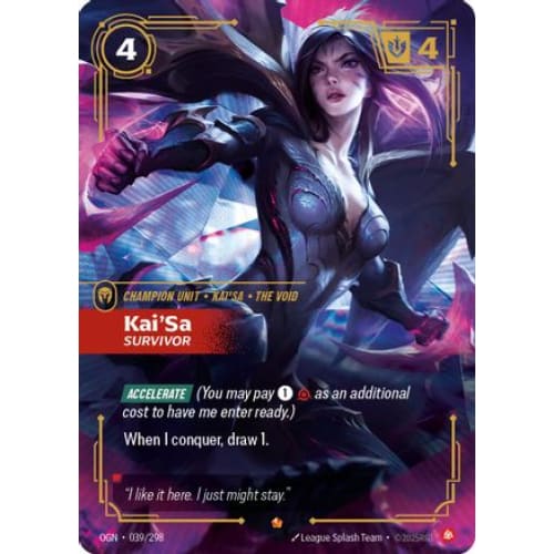 Kai’Sa - Survivor (039/298) - Origins Foil - Single