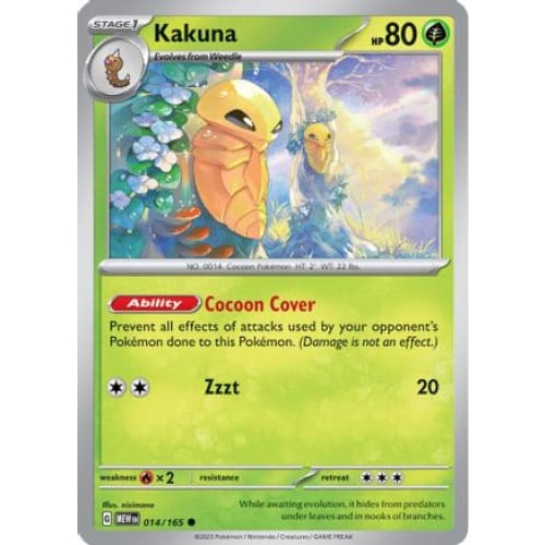 Kakuna (14) Common Reverse Holofoil - Single