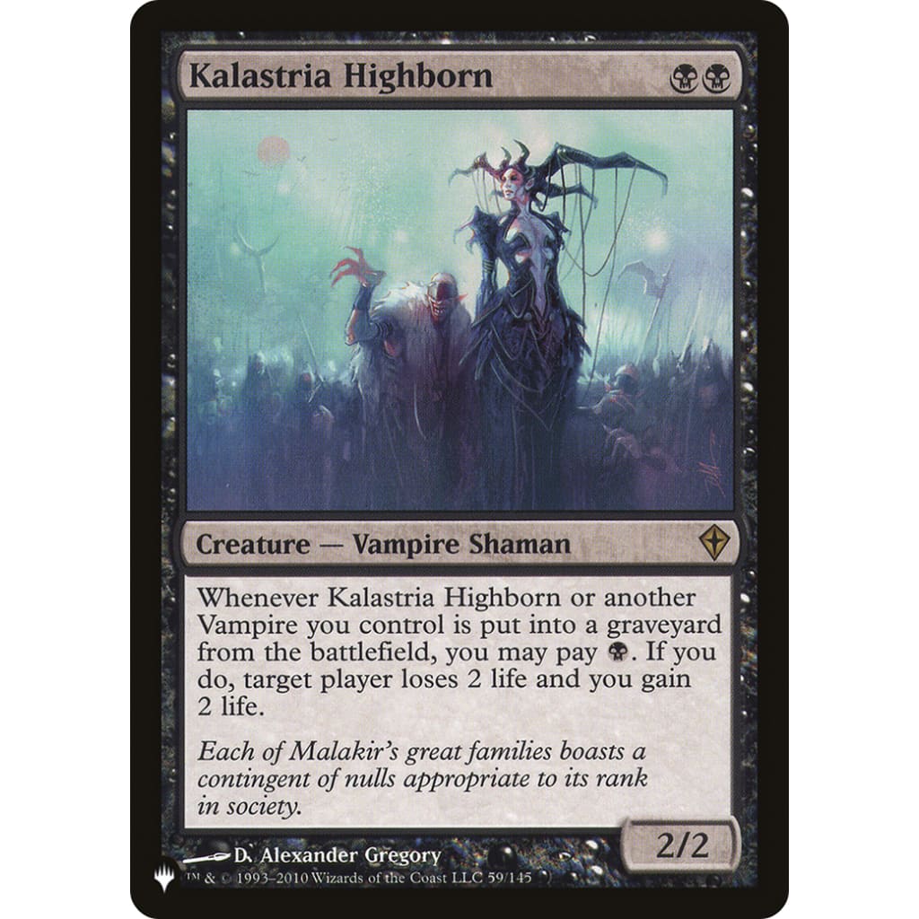 Kalastria Highborn (PLIST-101) - Single