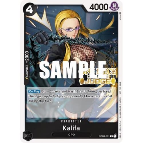 Kalifa (Judge Pack Vol. 2) OP03-081 PR One Piece Promotion