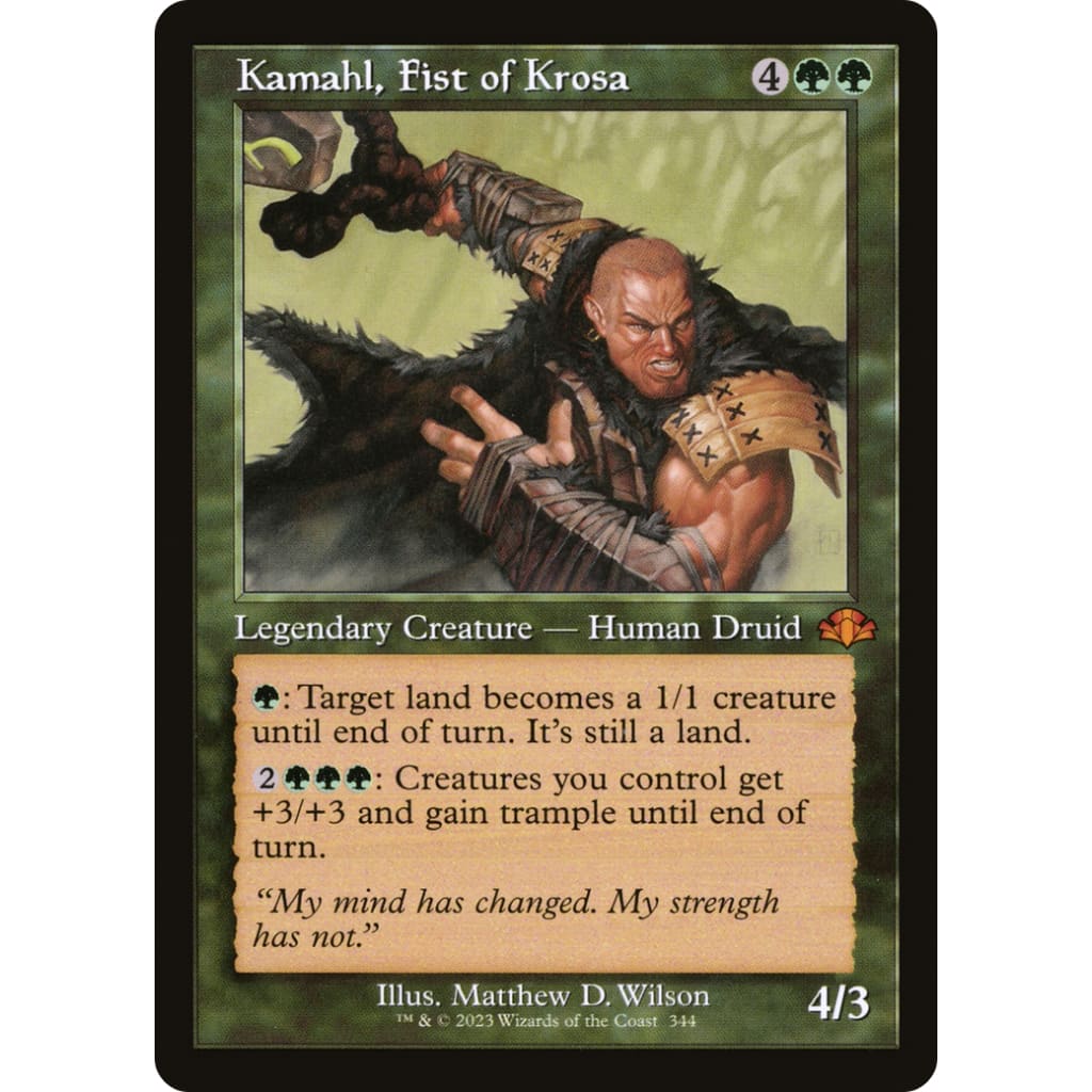 Kamahl Fist of Krosa (DMR-344) Foil - Single