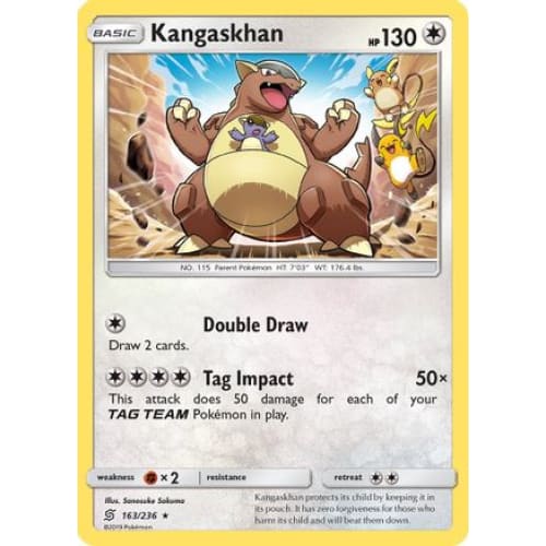 Kangaskhan (163/236) Holo Rare Holofoil - Single