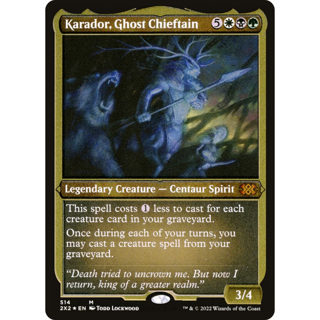 Karador Ghost Chieftain (2X2-514) Etched Foil - Single