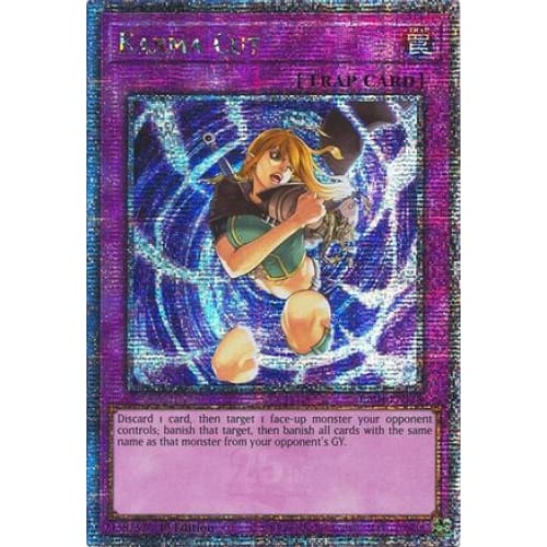 Karma Cut (Quarter Century Secret Rare) - RA04-EN128