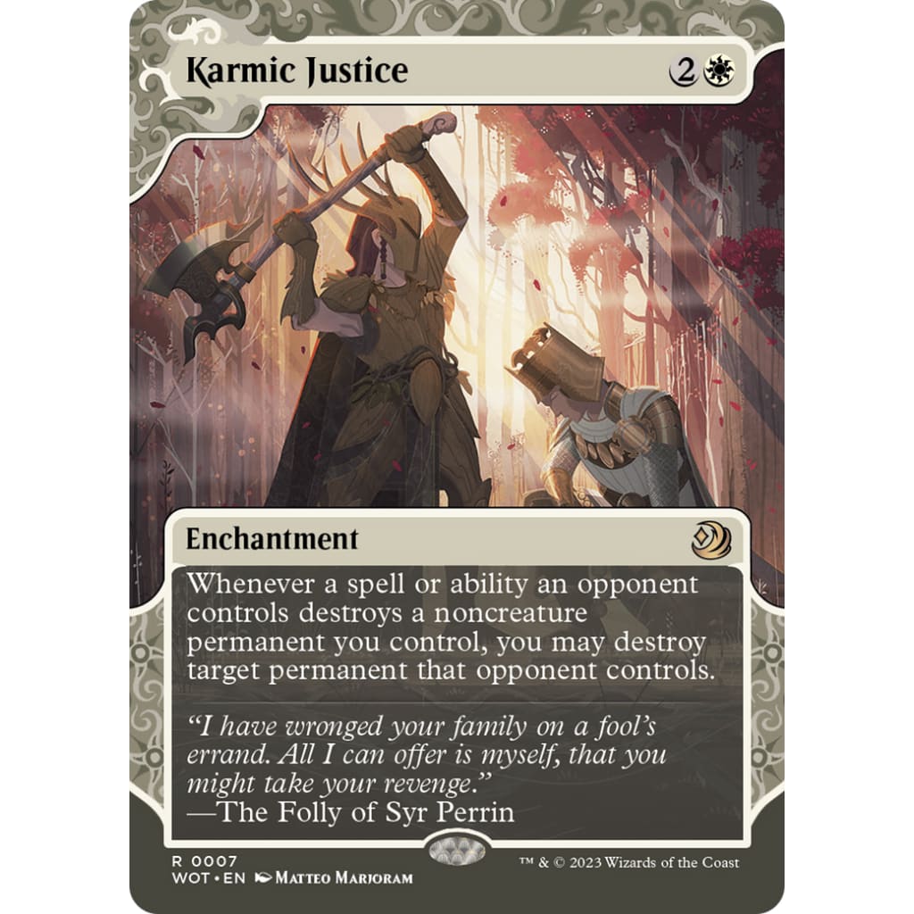 Karmic Justice (WOT-007): (Showcase) (Borderless) - Single