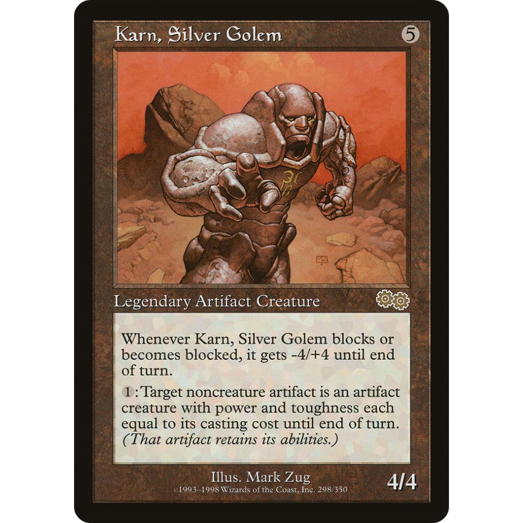 Karn Silver Golem (USG-298) - Single
