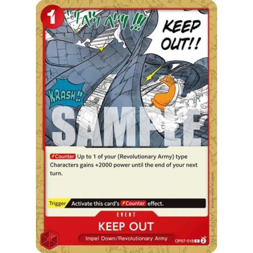 Keep Out OP07-018 C 500 Years in the Future - Single