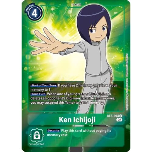 Ken Ichijoji (Alternate Art) - BT3-094 - Rare Foil - Single