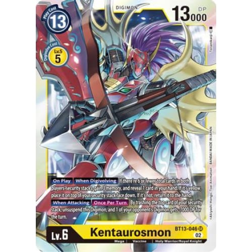 Kentaurosmon - BT13-046 - Super Rare Foil - Single