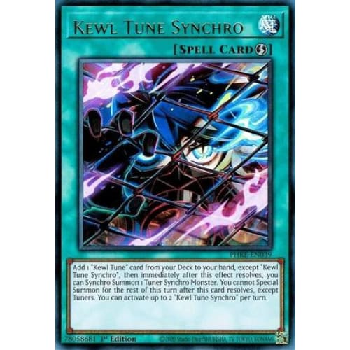 Kewl Tune Synchro - PHRE-EN039 Ultra Rare 1st Edition